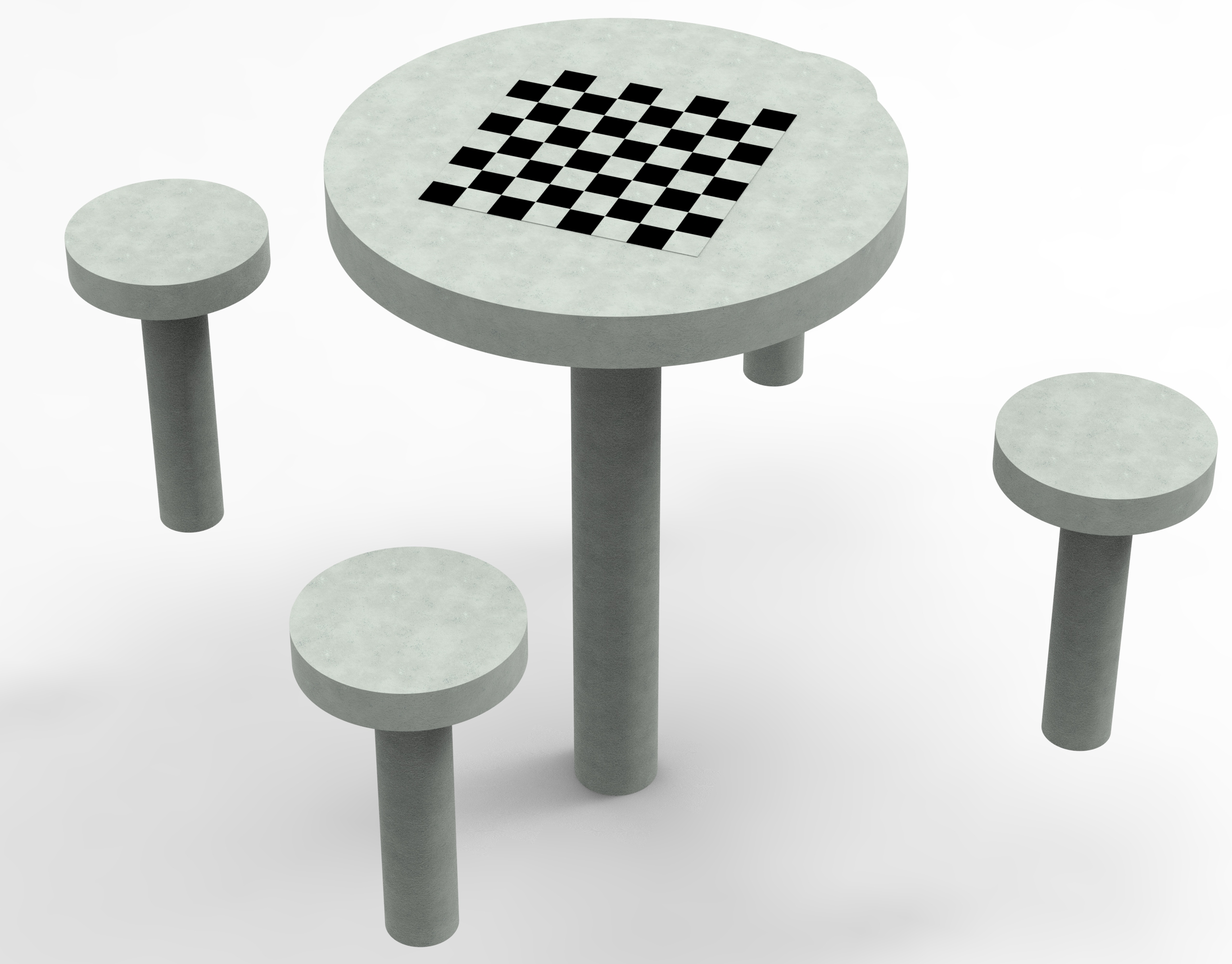 Artefato de Concreto Kit Mesa e Banco de Praça